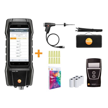 Testo Testo 300 - Residential / Commercial Combustion Analyzer kit 0564 3002 83